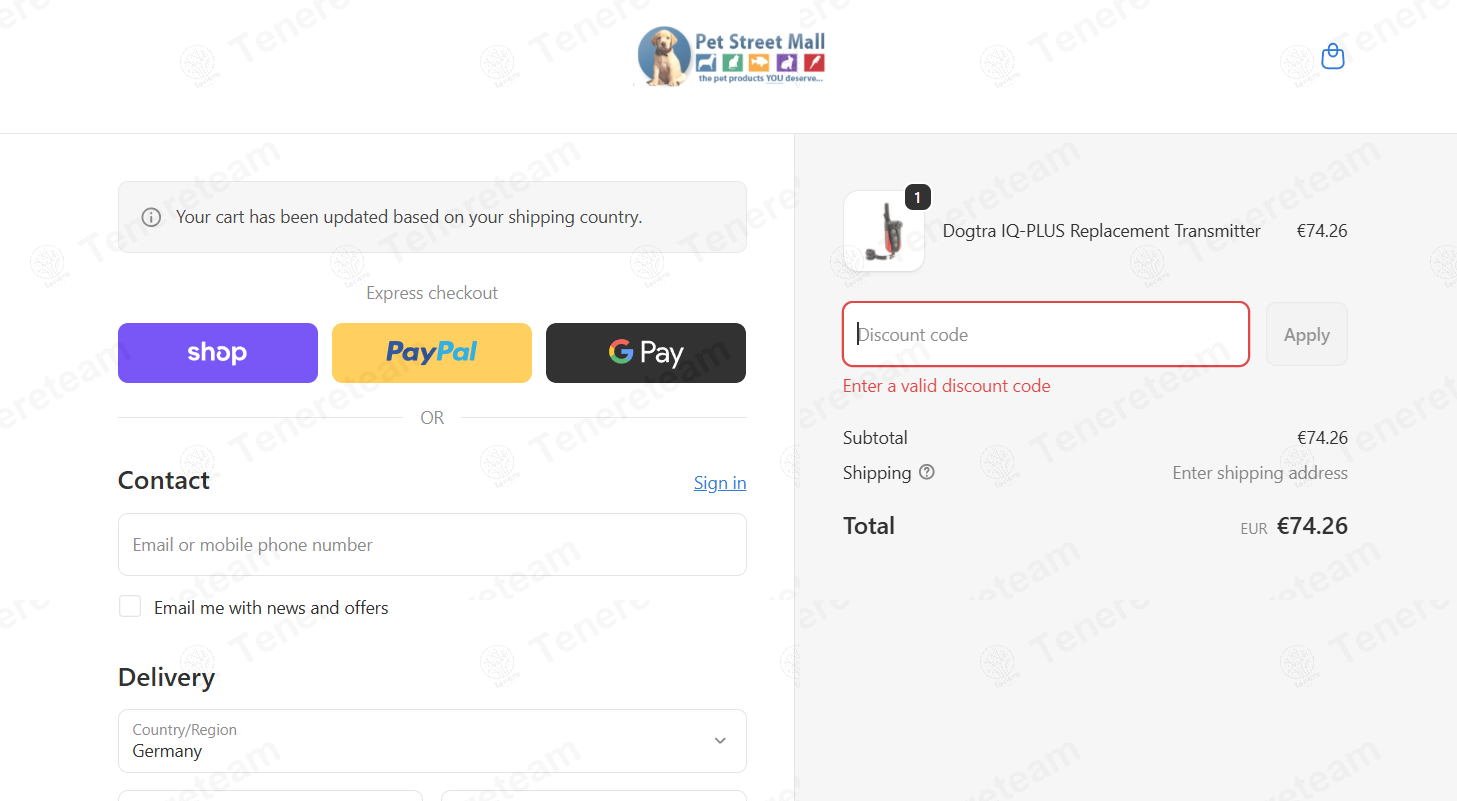 Pet Street Mall apply coupon code