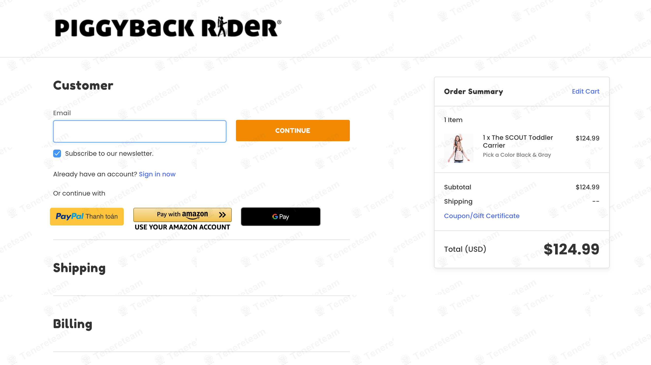 Piggyback Rider apply coupon code
