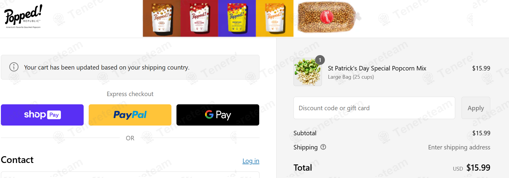 Popped Republic apply coupon code