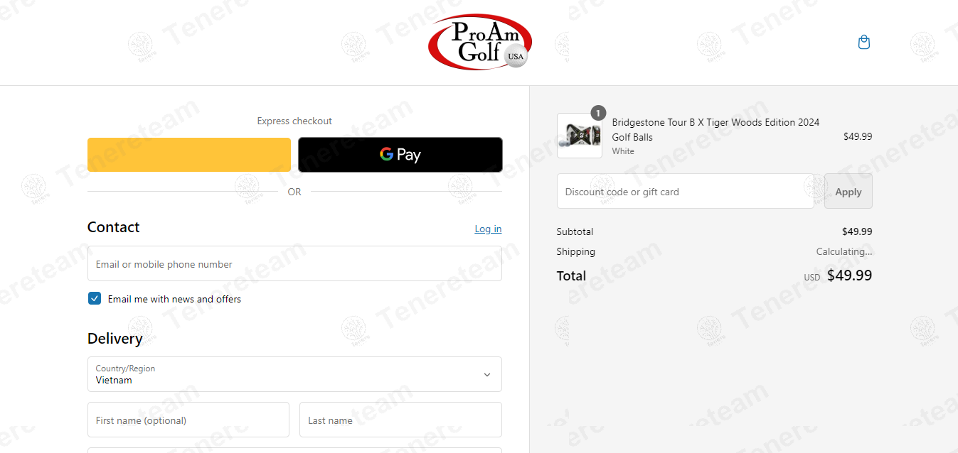 Pro Am Golf USA apply coupon code