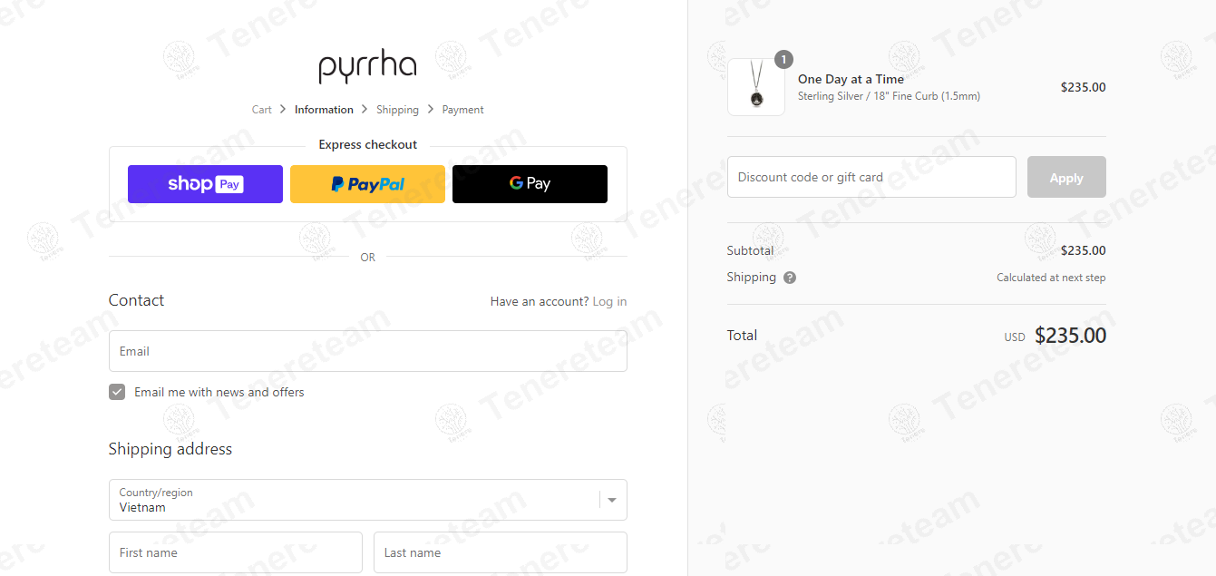 Pyrrha apply coupon code