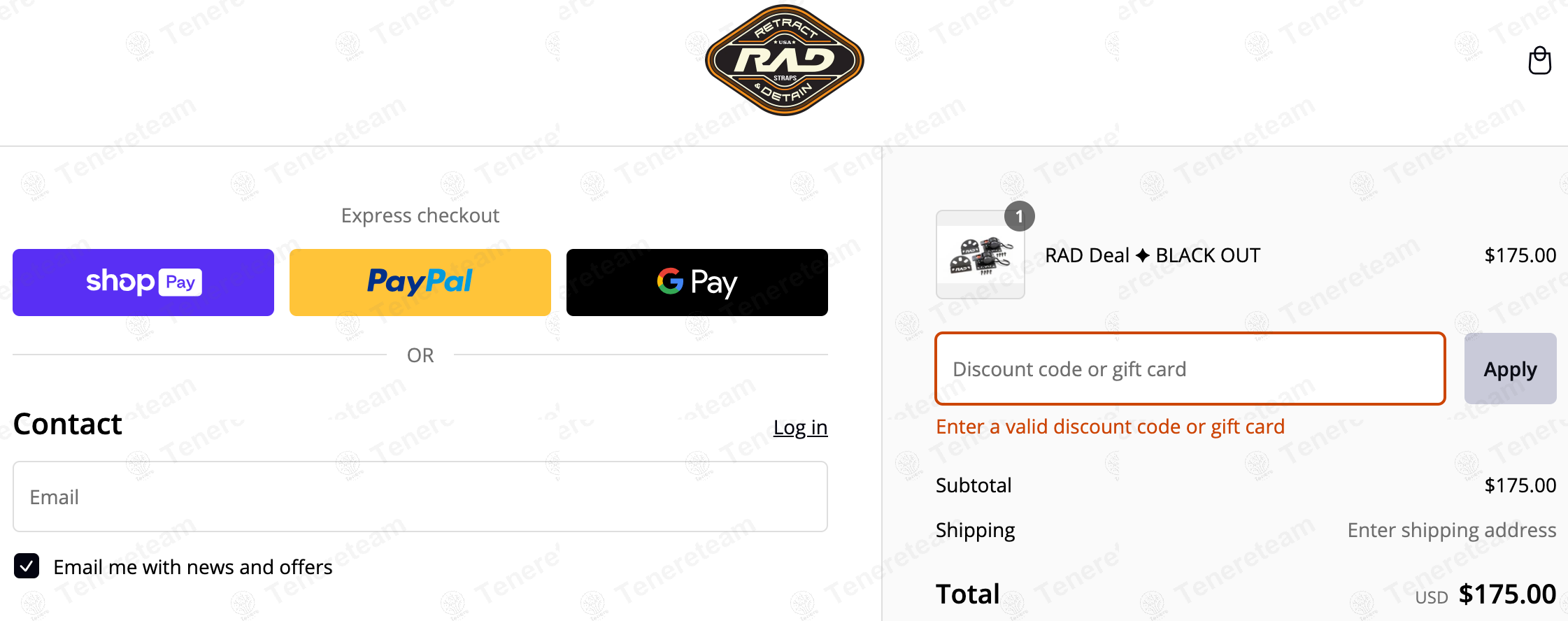 RAD Truck Straps apply coupon code