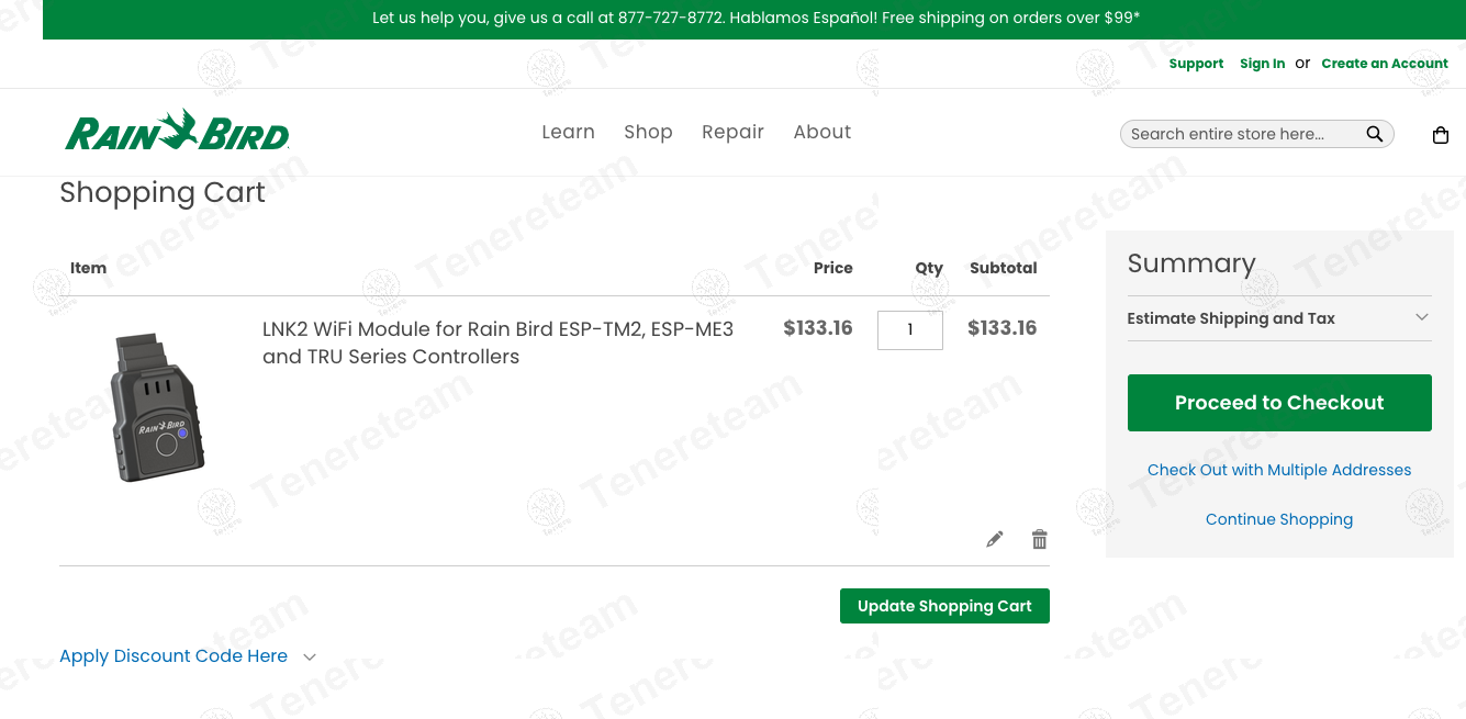 Rain Bird apply coupon code