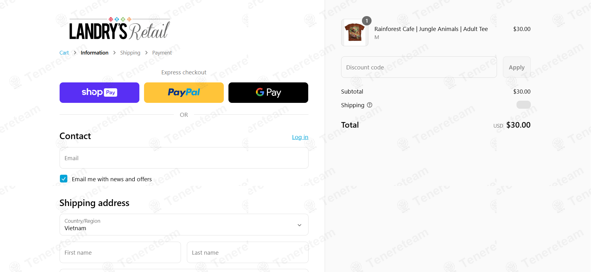 Rainforest Cafe apply coupon code