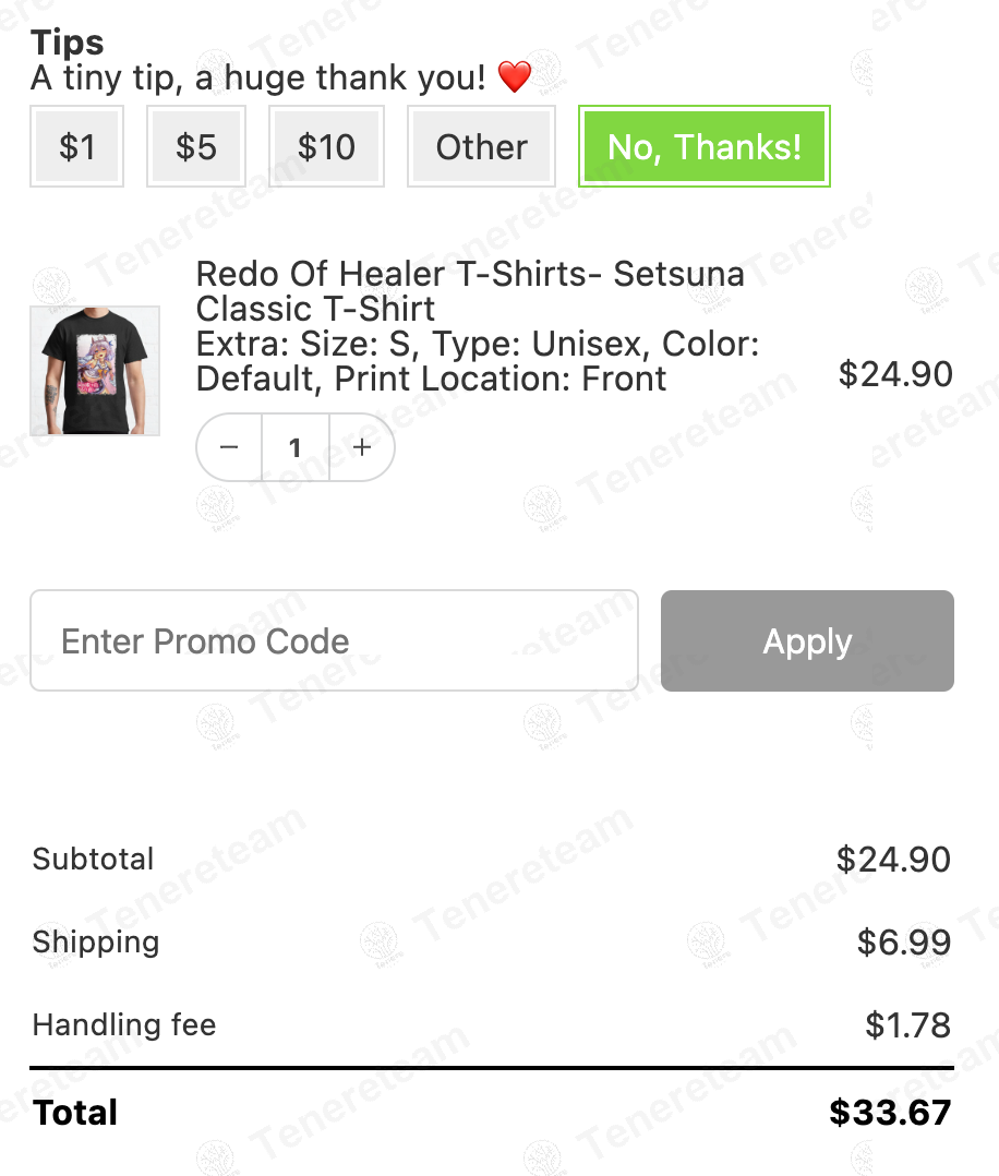 Redo of Healer apply coupon code