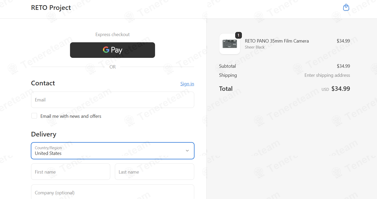 Reto Project apply coupon code