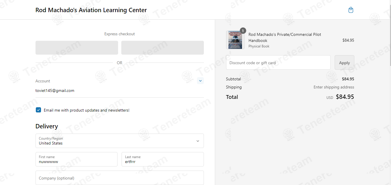 Rod Machado apply coupon code