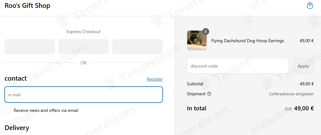 RoosGiftShop DE apply coupon code