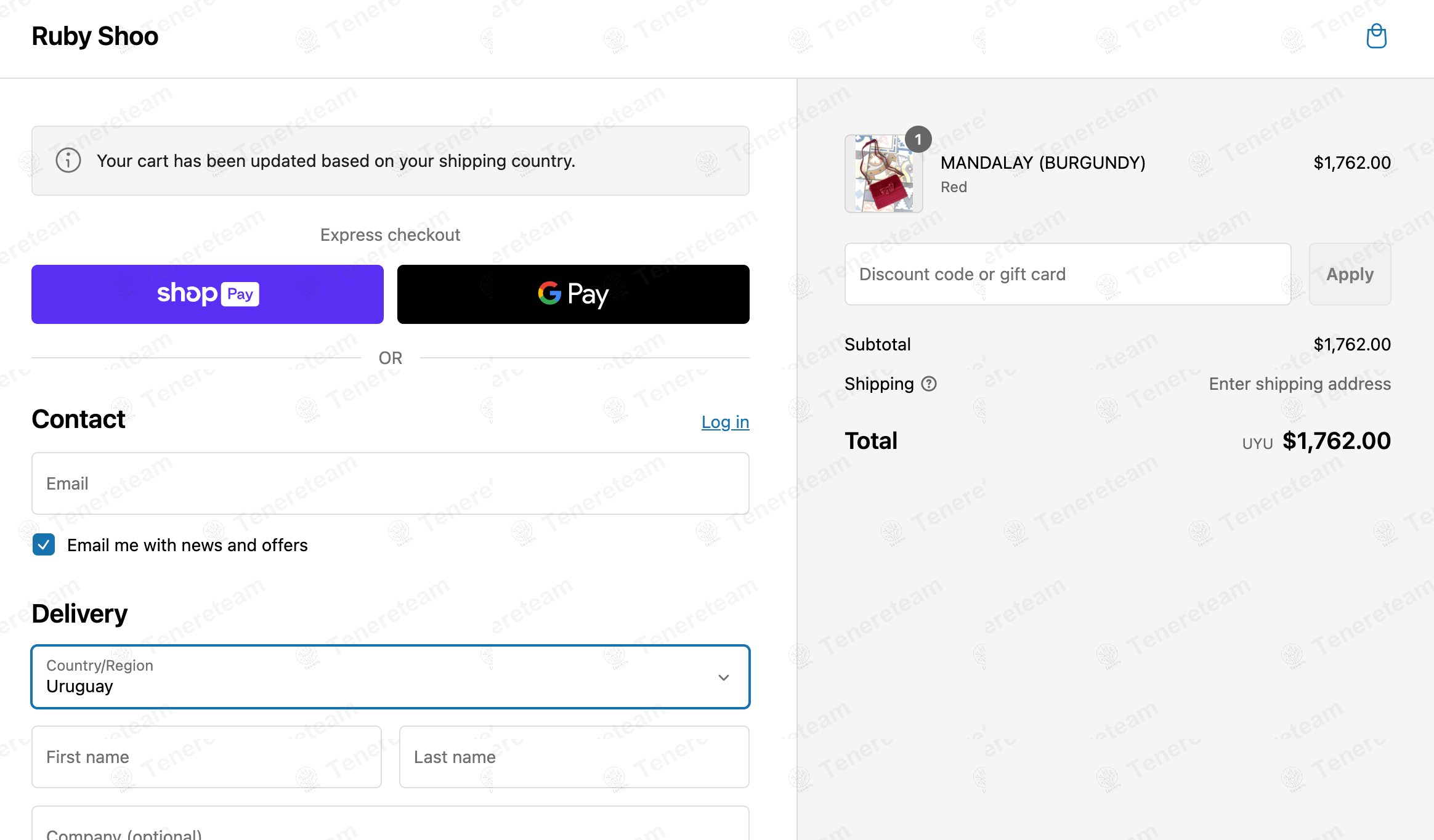 Ruby Shoo apply coupon code