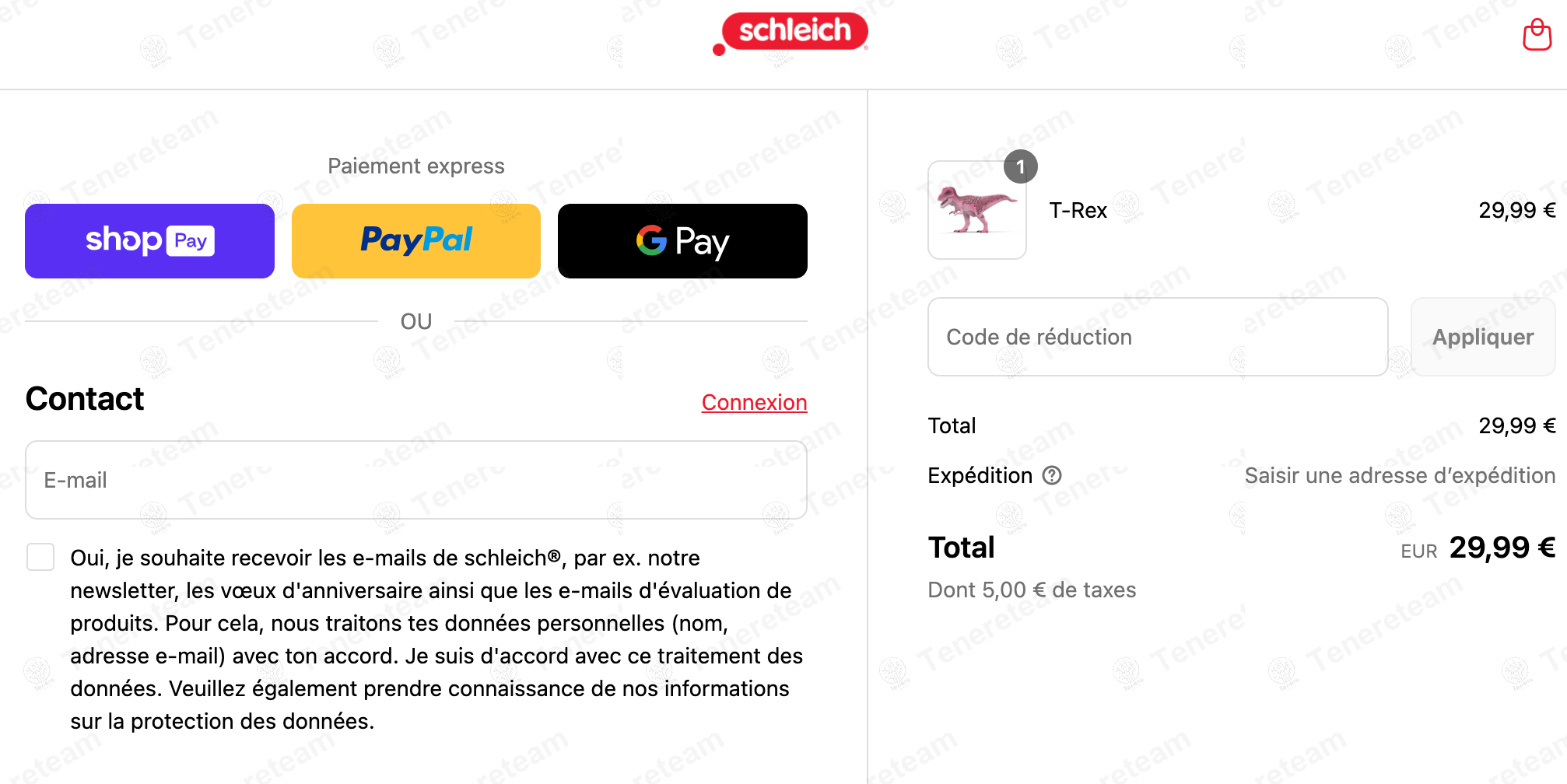 Schleich FR apply coupon code