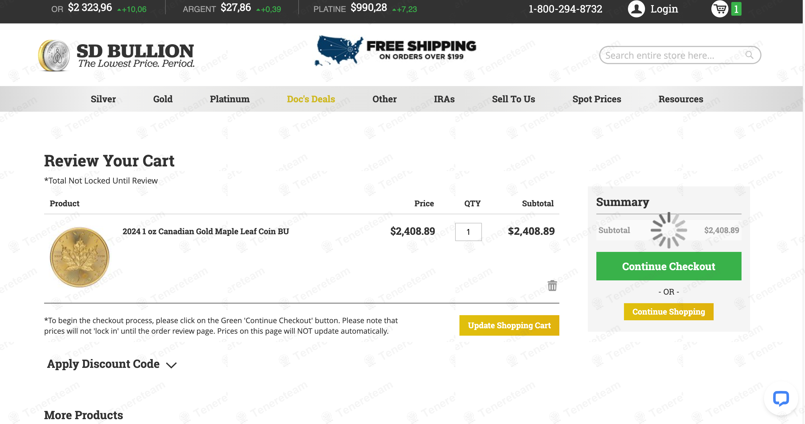 SD Bullion apply coupon code