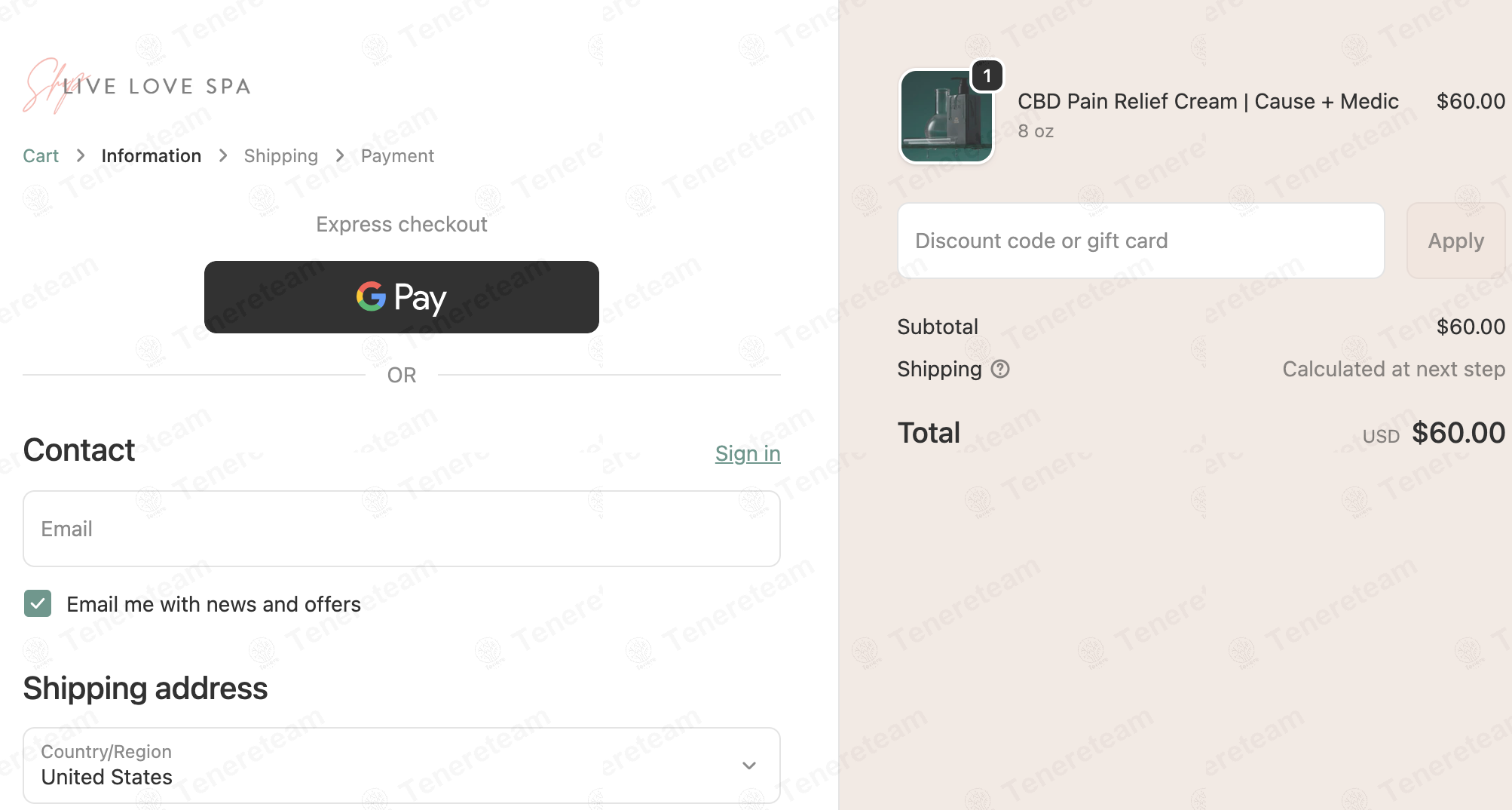 Shop Live Love Spa apply coupon code