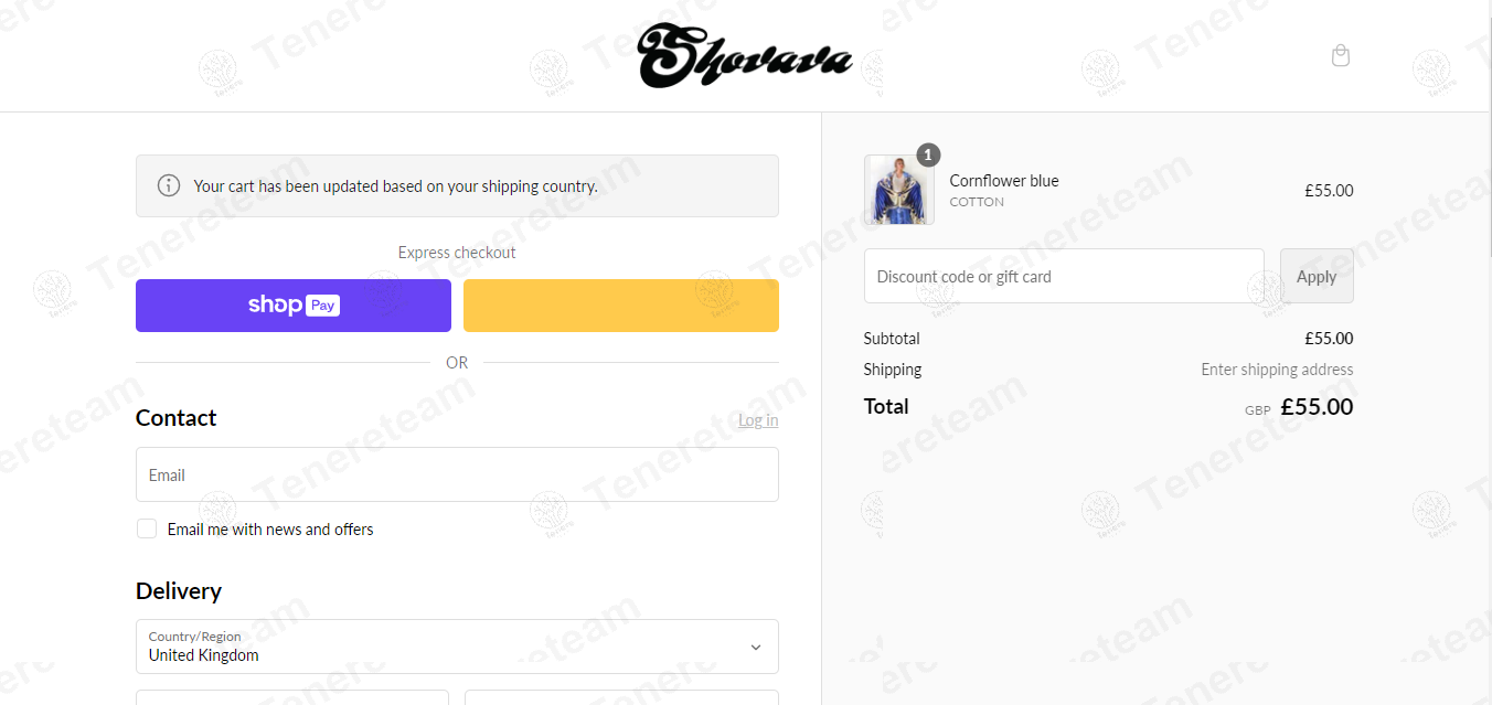 Shovava apply coupon code