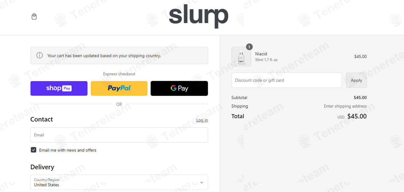 Slurp Laboratories apply coupon code