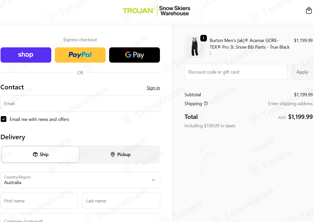 Snow Skiers Warehouse apply coupon code