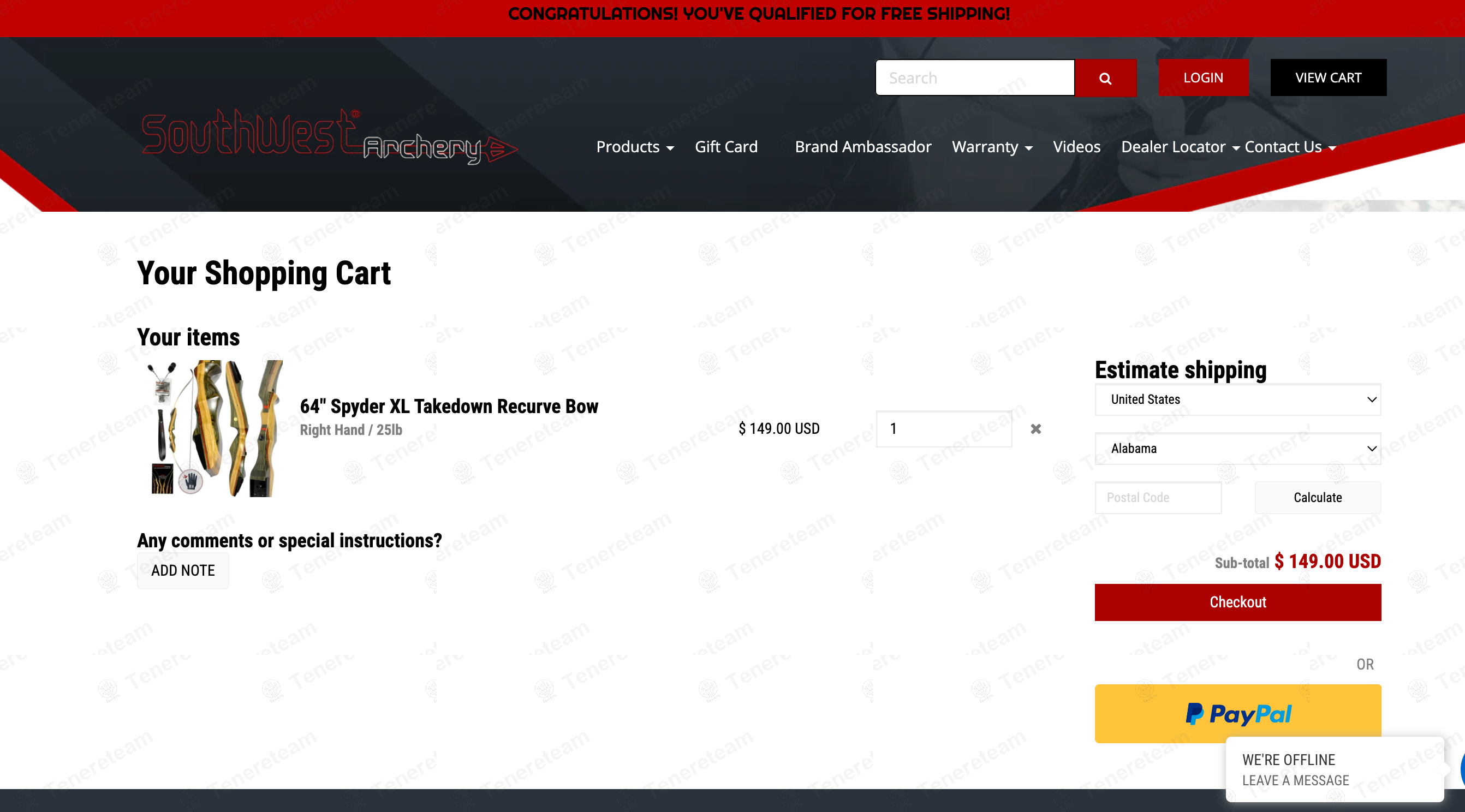Southwest Archery apply coupon code