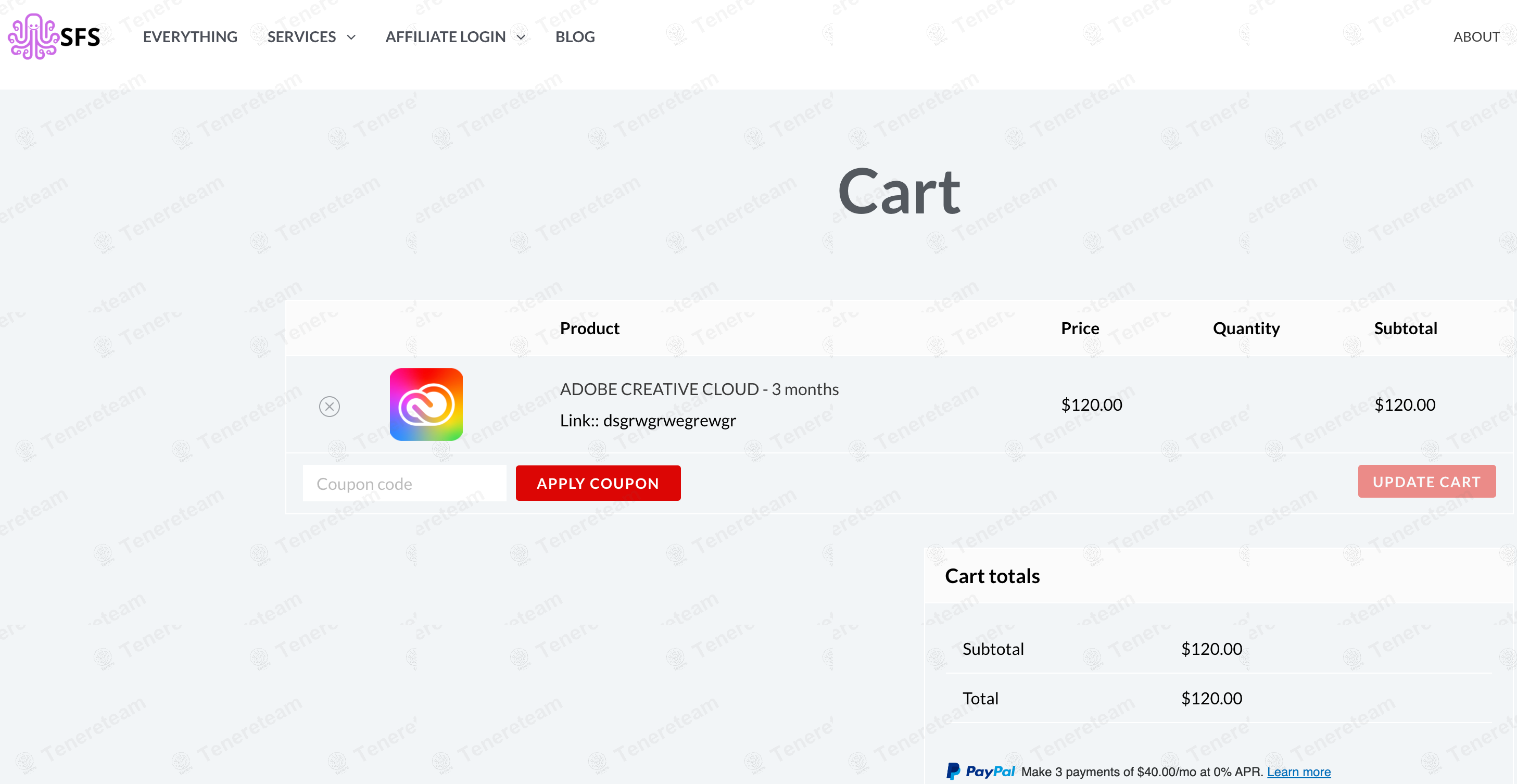 Special Followers apply coupon code
