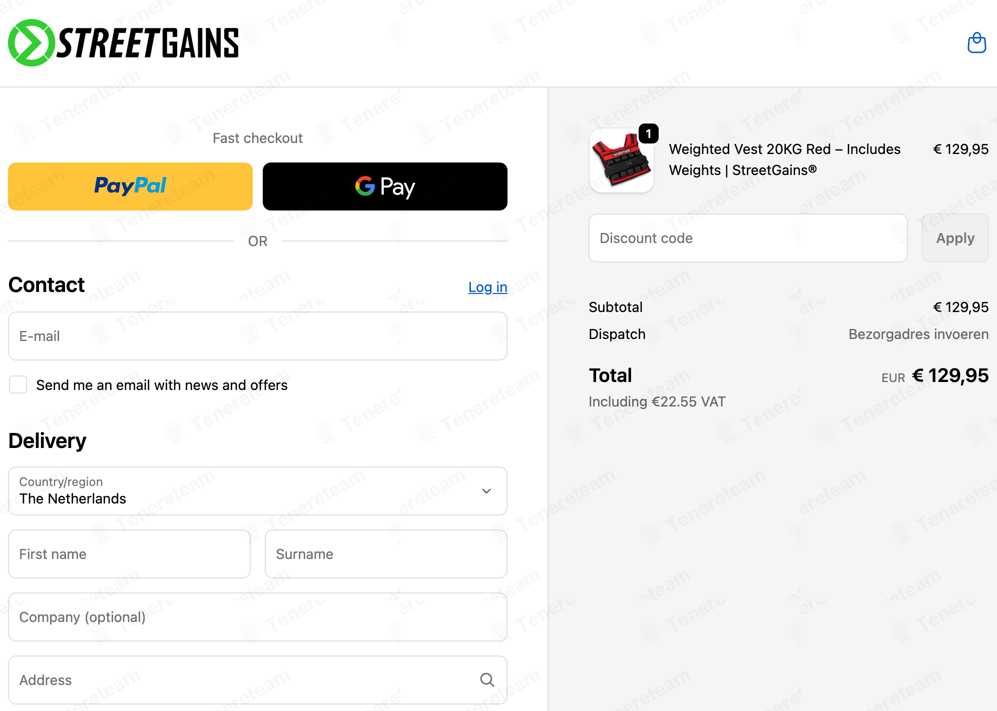 Street Gains NL apply coupon code