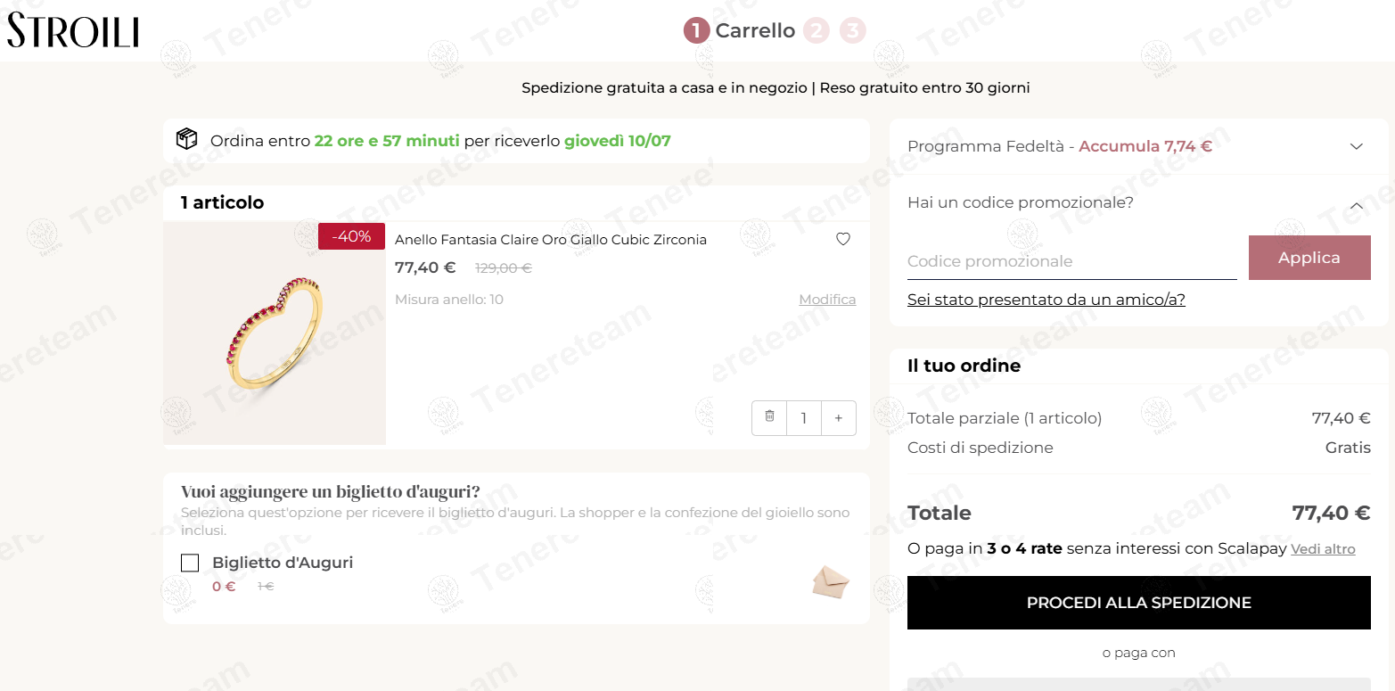 Stroili Oro apply coupon code