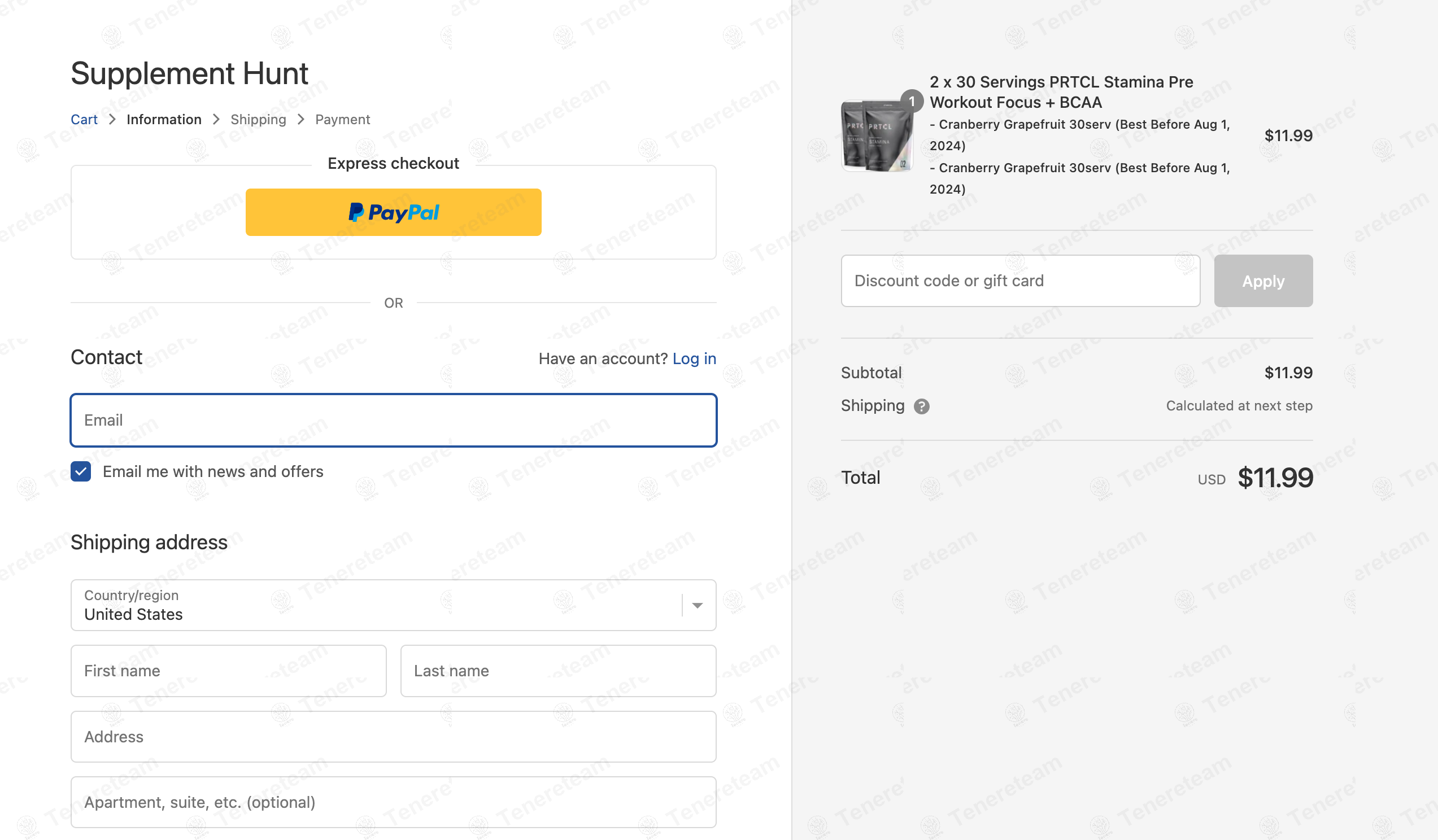 SupplementHunt apply coupon code