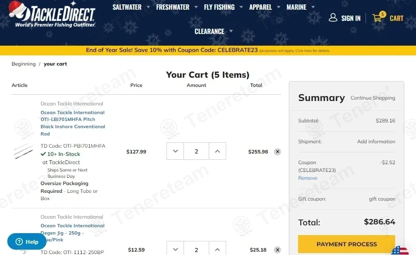 Tackledirect apply coupon code