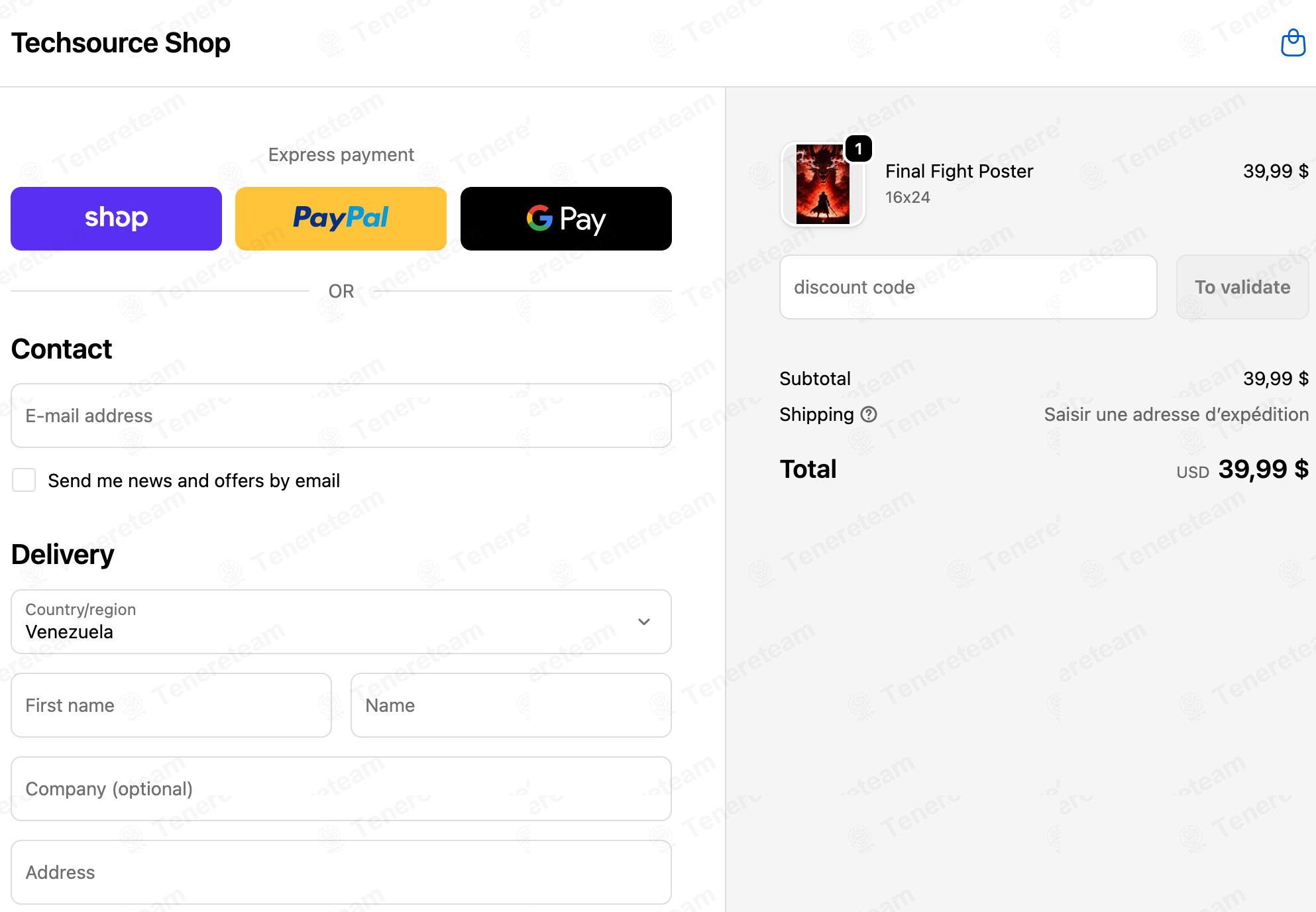 Techsource Shop apply coupon code