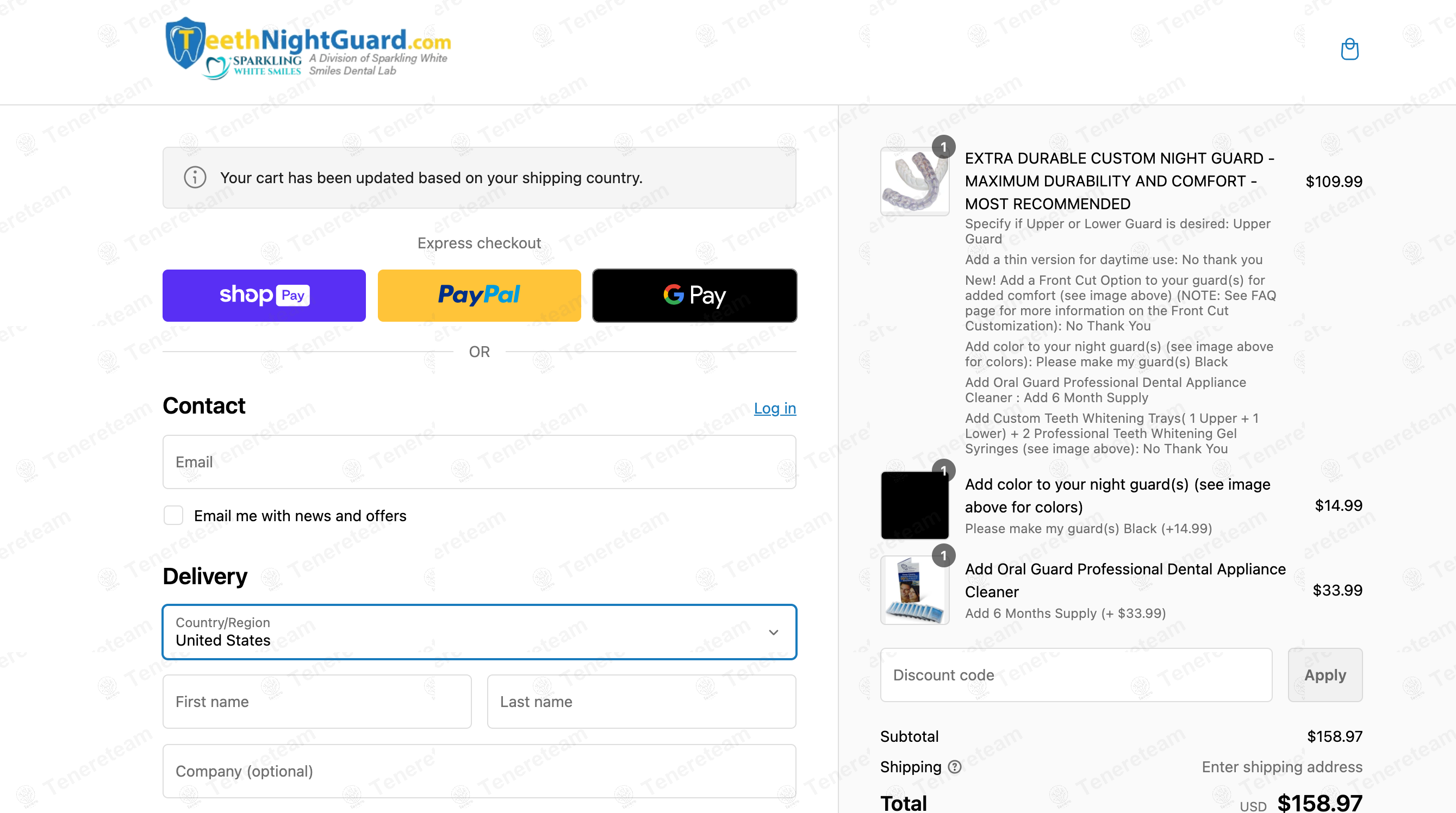 Teeth Night Guard apply coupon code