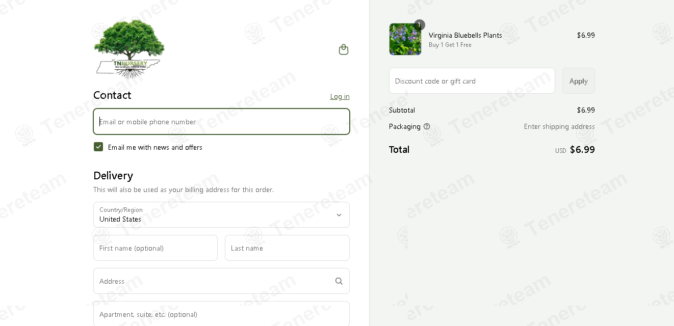 Tennessee Wholesale Nursery apply coupon code