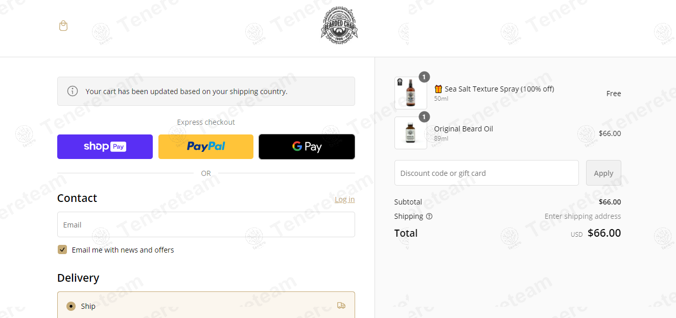 The Bearded Chap apply coupon code