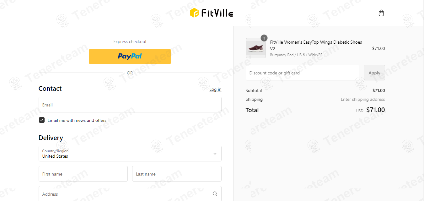 The FitVille apply coupon code
