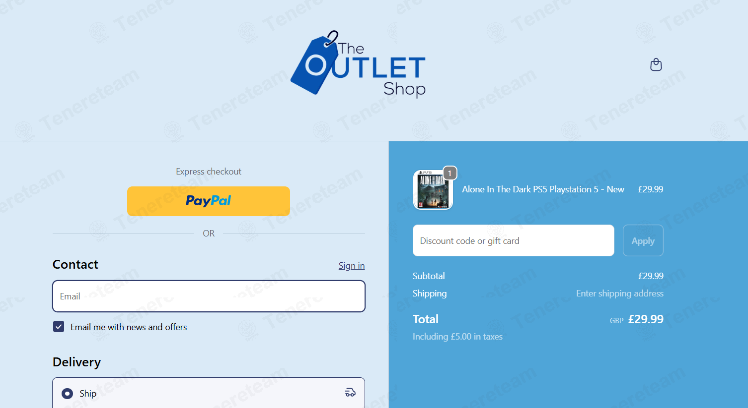 The Outlet Shop UK apply coupon code