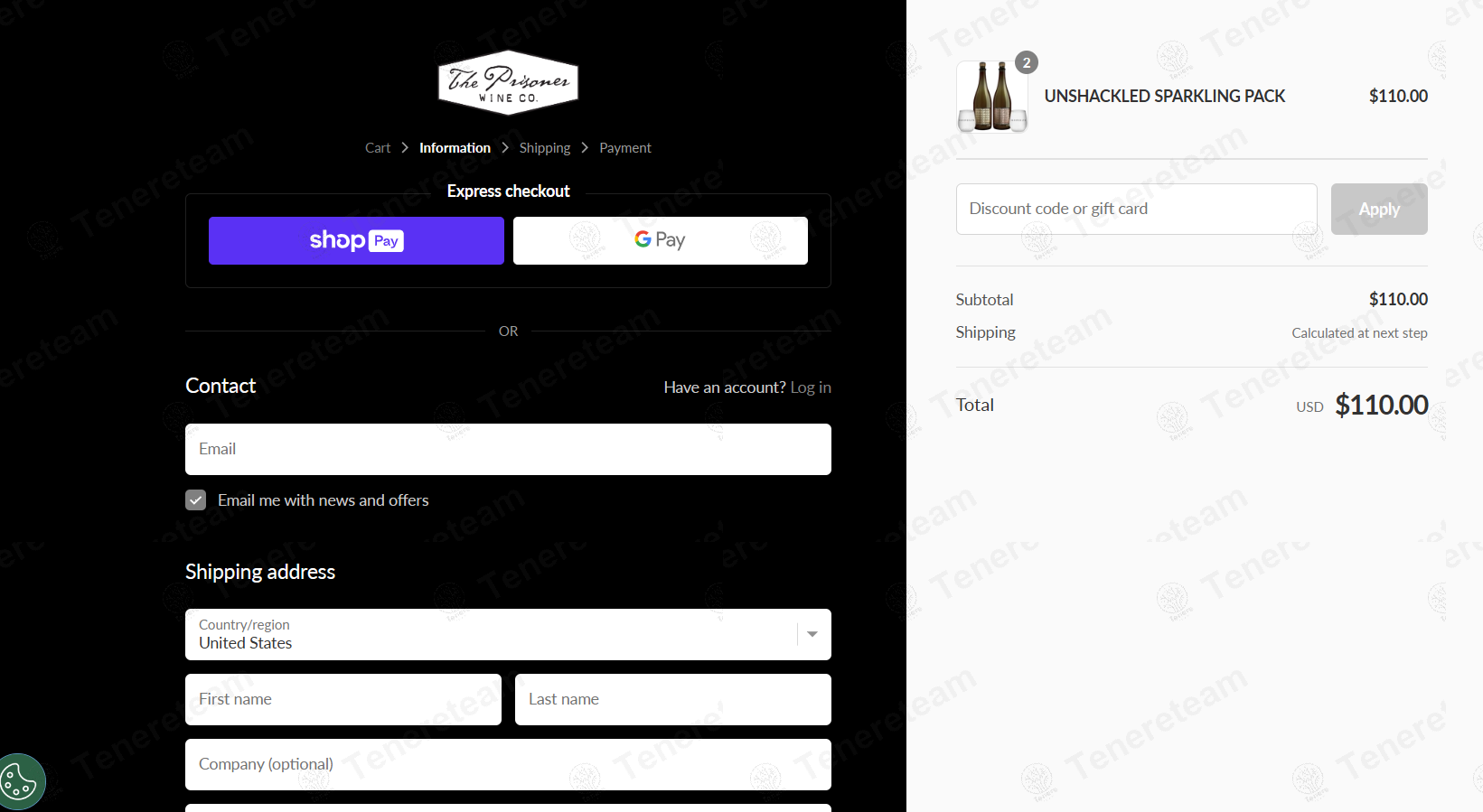 The Prisoner Wine Company apply coupon code