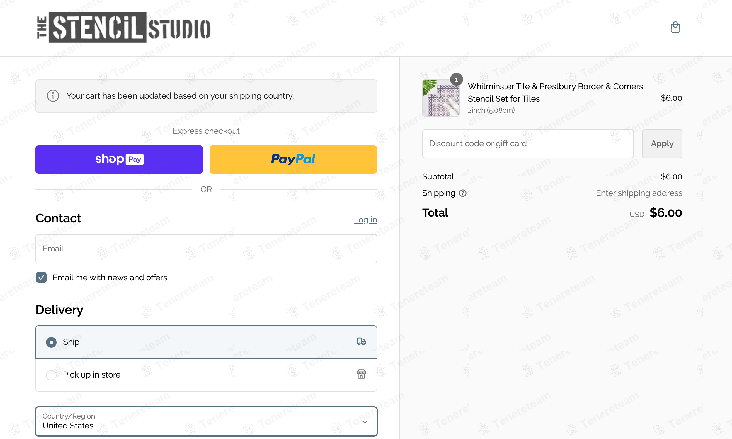 The Stencil Studio apply coupon code