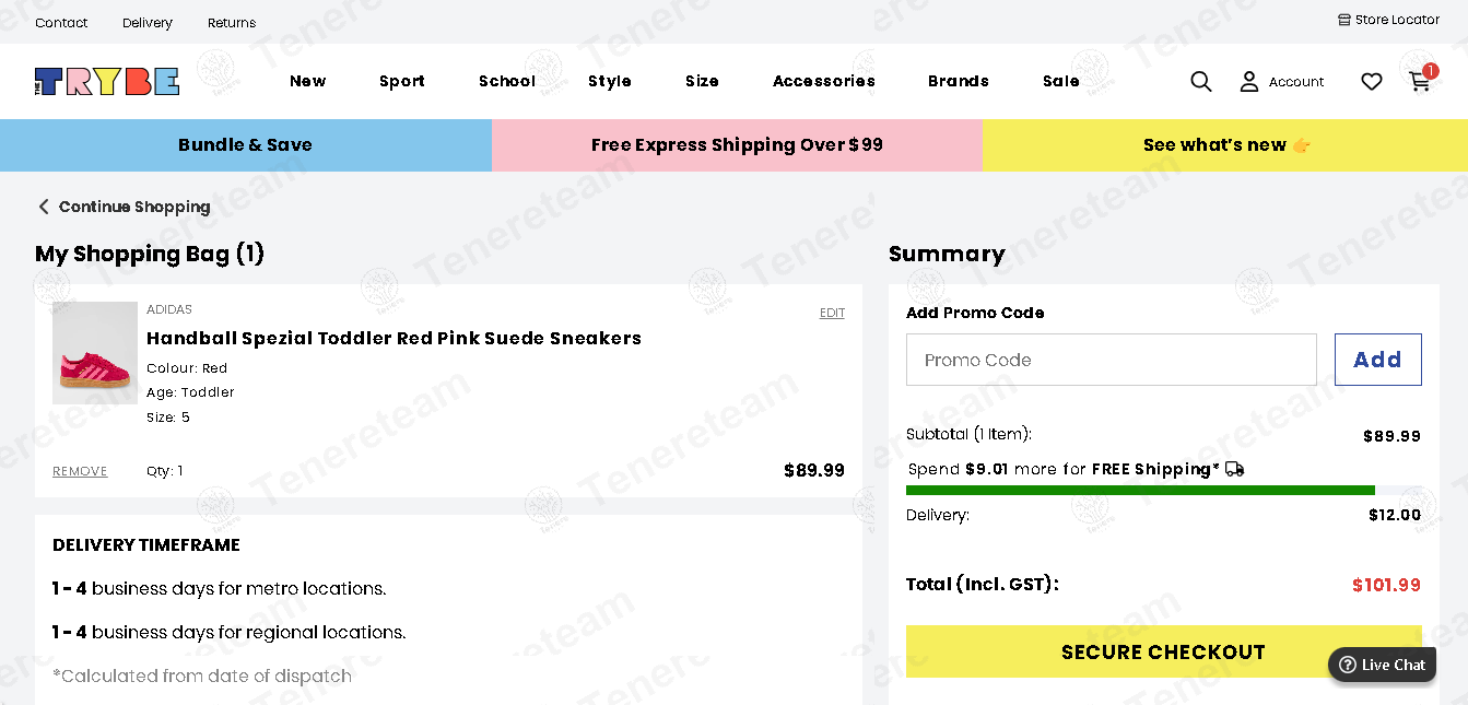 The Trybe AU apply coupon code