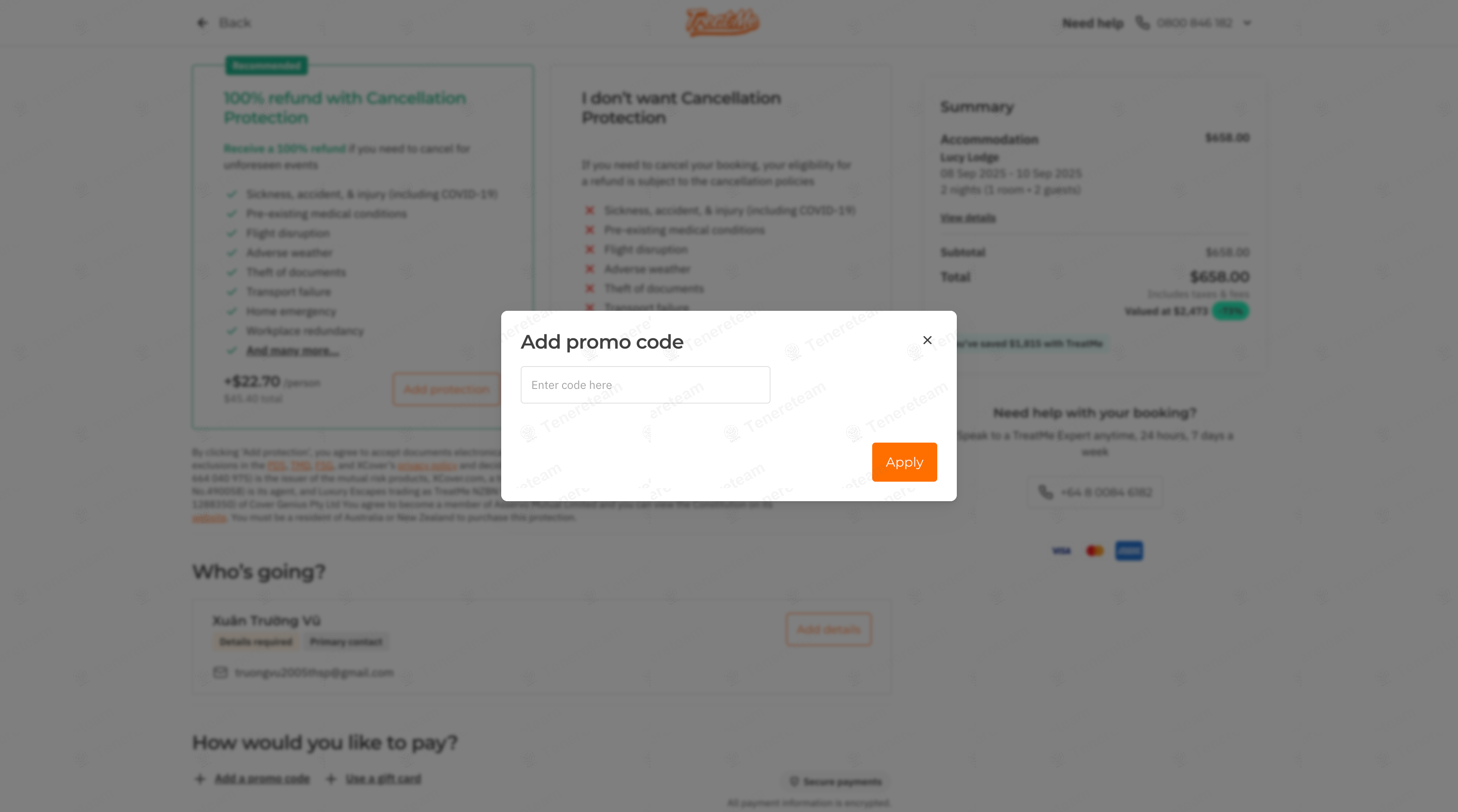 Treatme apply coupon code
