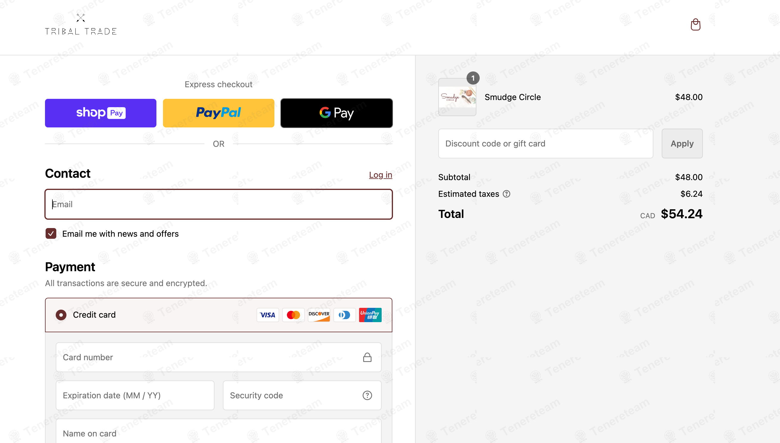 Tribal Trade apply coupon code