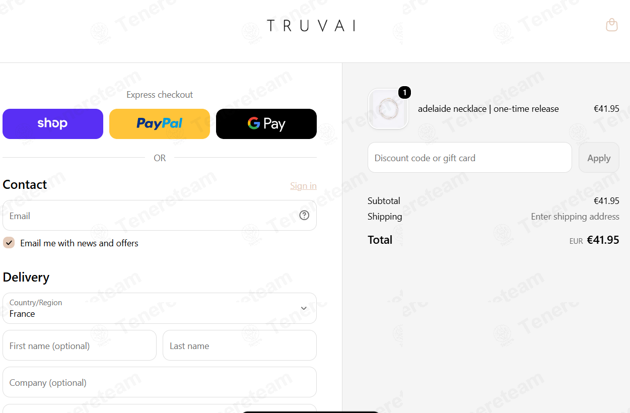 TRUVAI Jewellery apply coupon code
