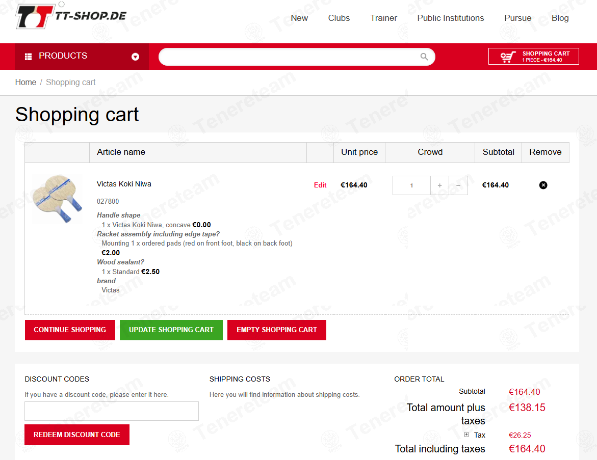 TT Shop DE apply coupon code