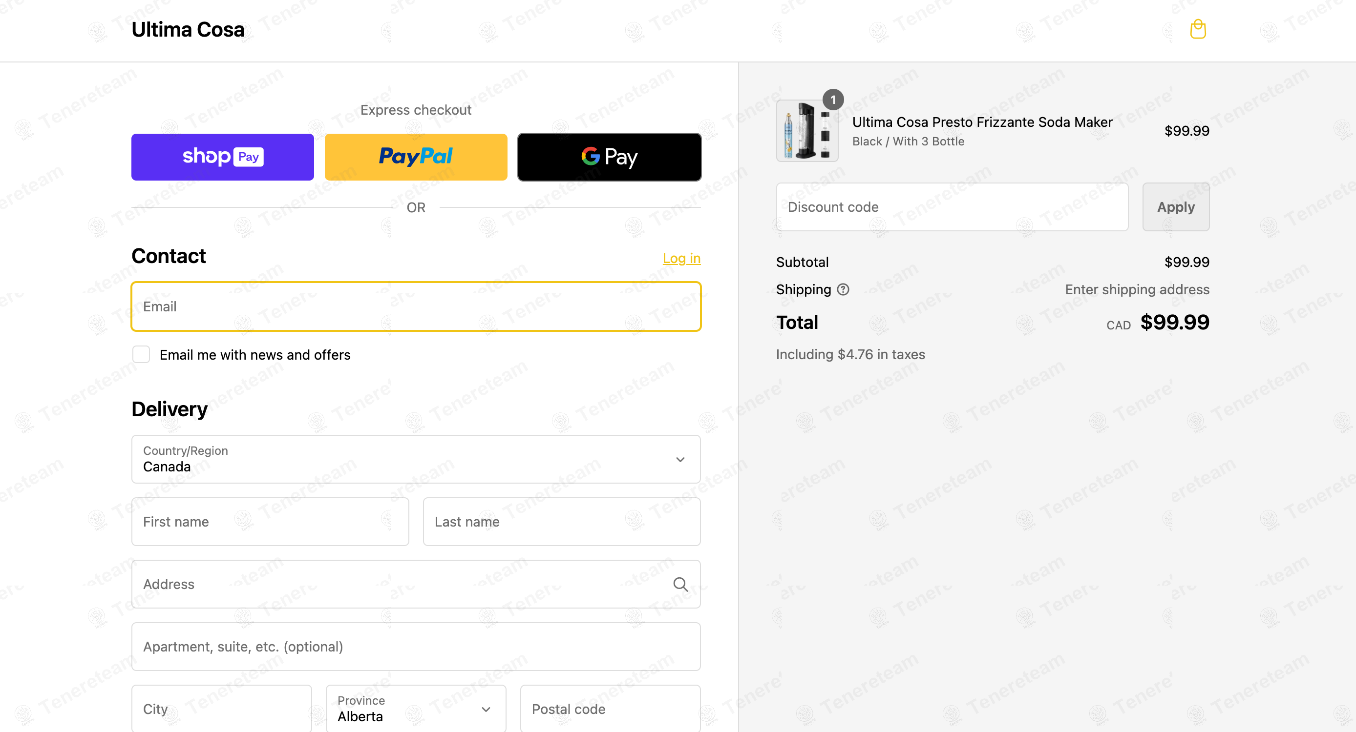 Ultima Cosa apply coupon code