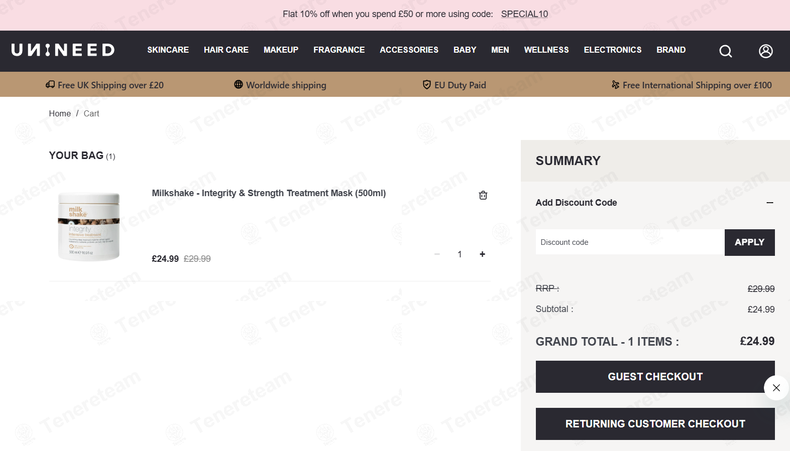 Unineed apply coupon code