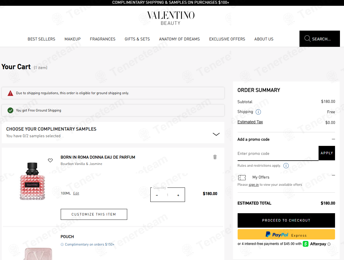 Valentino-beauty US apply coupon code