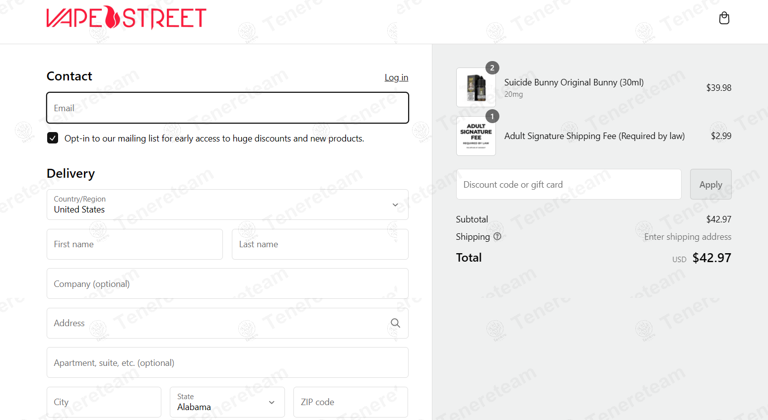 Vape Street apply coupon code