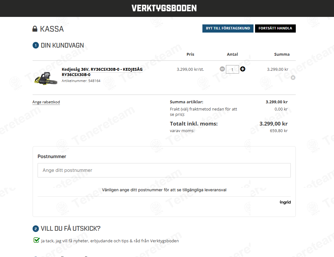 Verktygs Boden SE apply coupon code