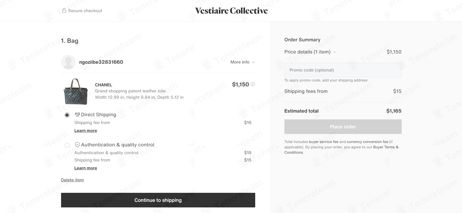 Vestiaire Collective apply coupon code