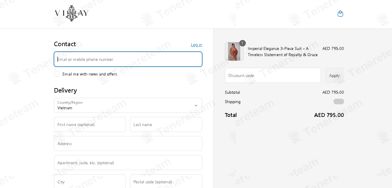 Vinay Fashion apply coupon code