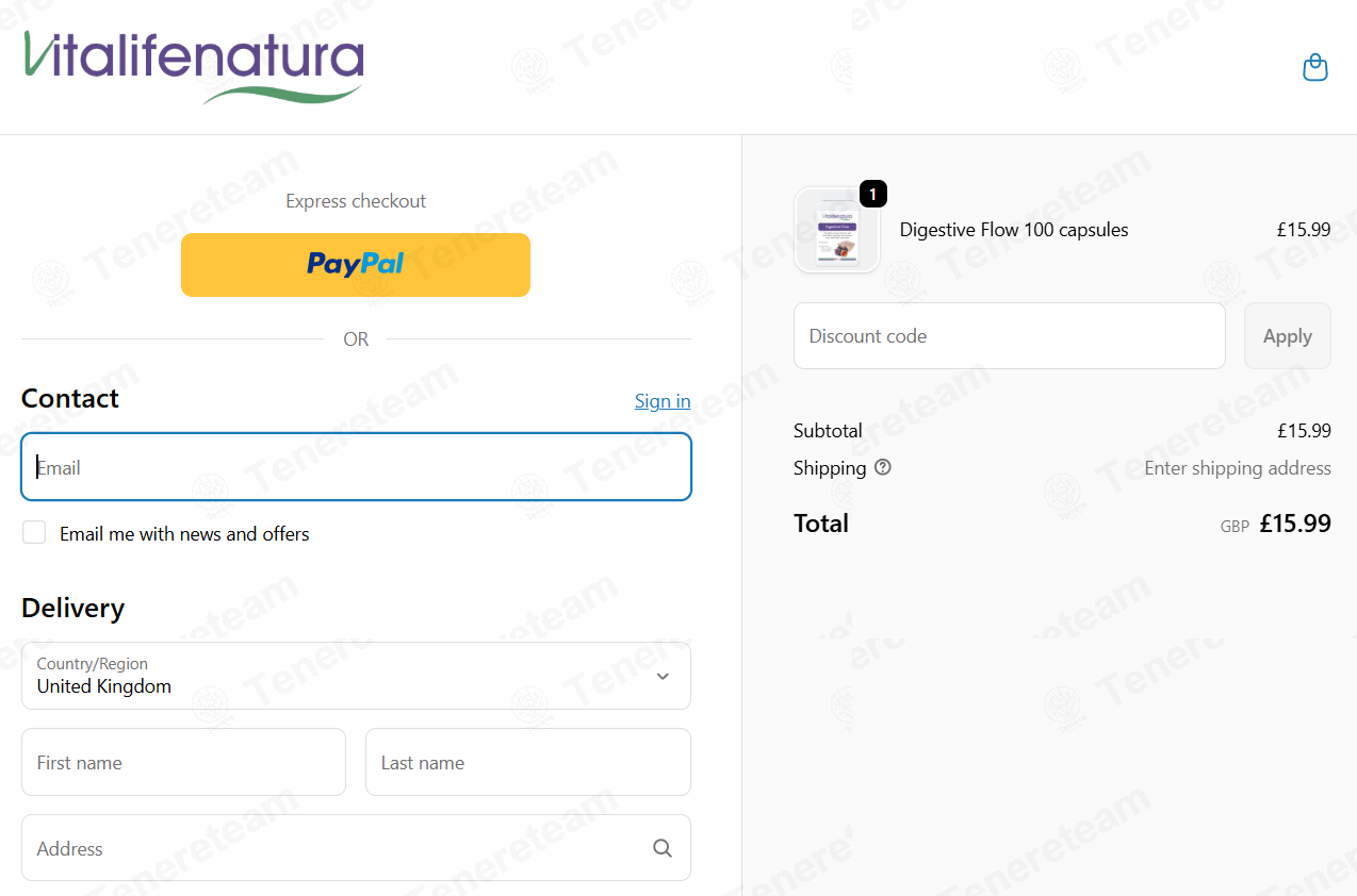 Vitalife Natura UK apply coupon code