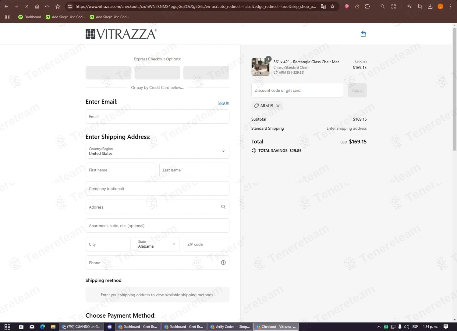 Vitrazza apply coupon code