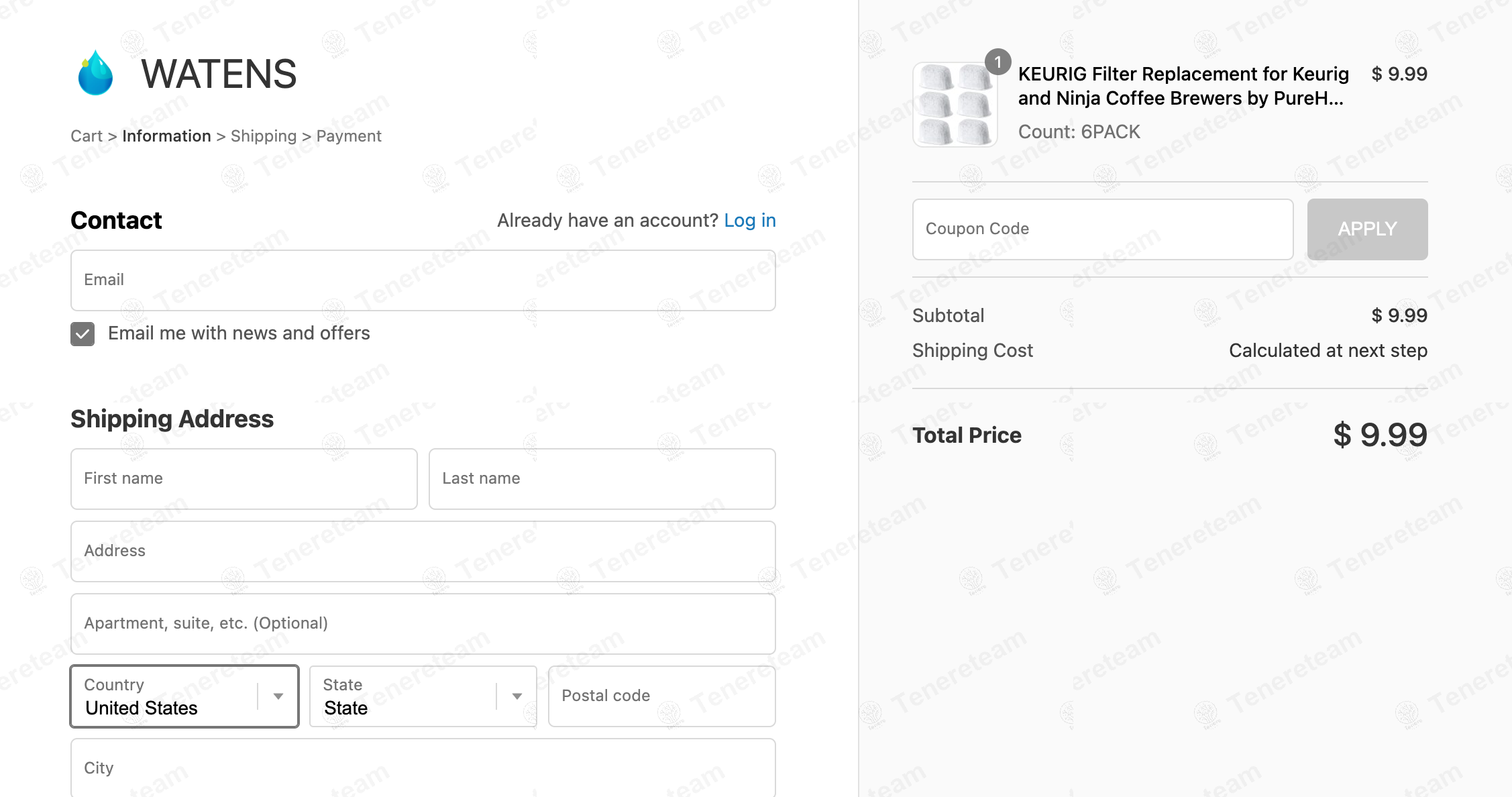 Watens apply coupon code