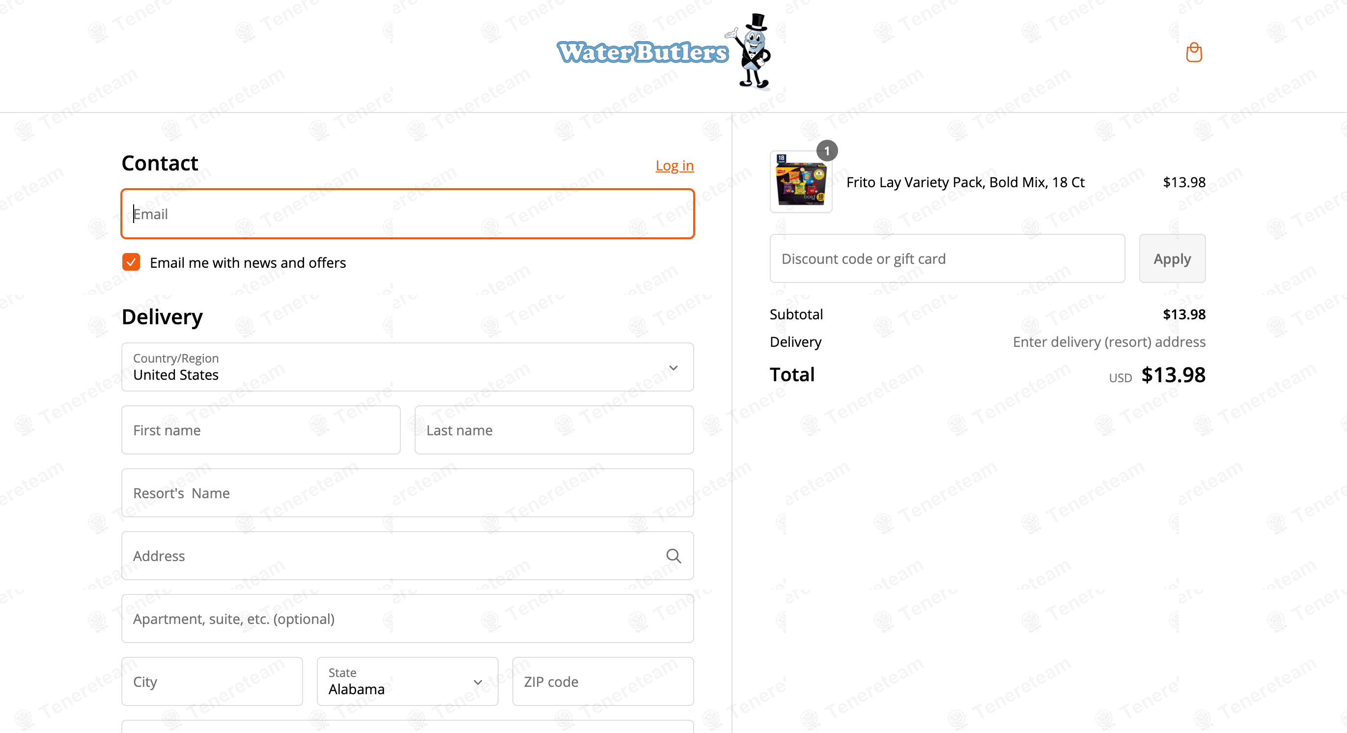 Water Butlers apply coupon code