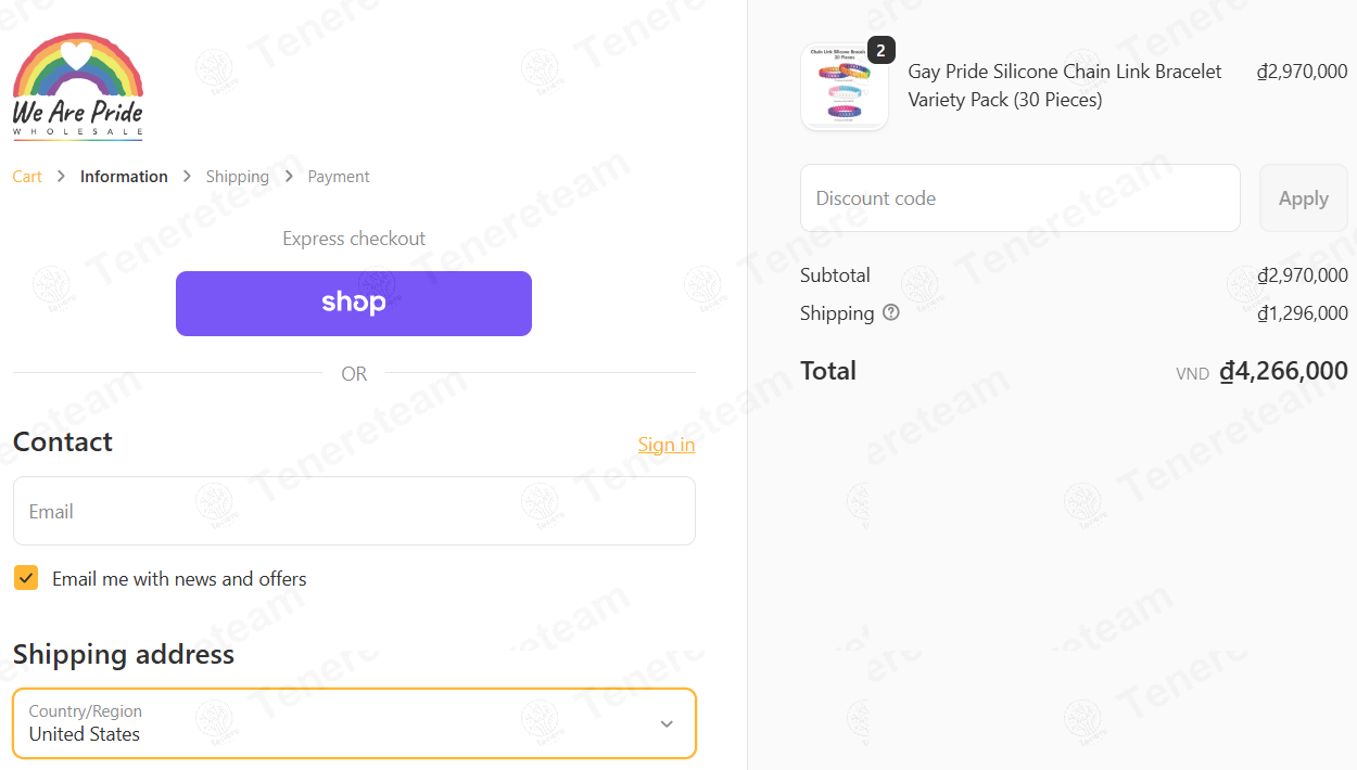 We are Pride apply coupon code